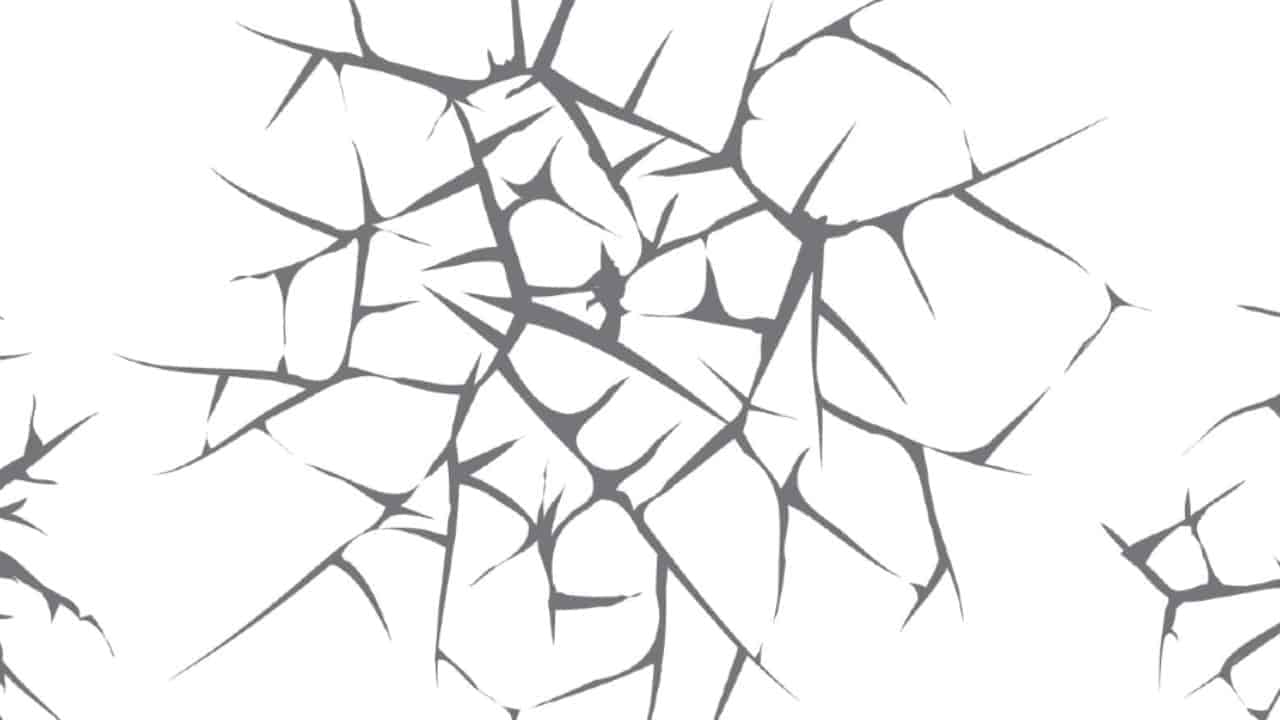 Spiderweb cracks